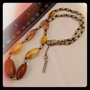 Vintage Kenneth Cole Reaction metal beaded necklac